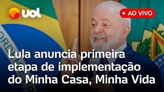 🔴 Lula ao vivo Presidente anuncia 1ª seleção de propostas do Minha Casa Minha Vida acompanhe [upl. by Gnot]