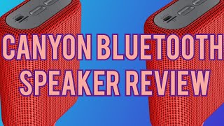 Canyon Bluetooth Speaker Review [upl. by Johansen]