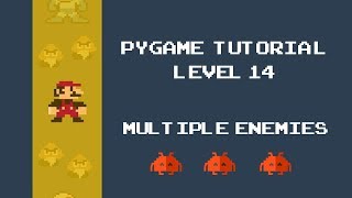 Pygame Tutorial  14  Creating Multiple Enemies  Space Invaders [upl. by Apthorp]