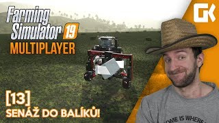 SENÁŽ DO BALÍKŮ  Farming Simulator 19 Multiplayer 13 [upl. by Ecnadnak]