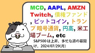 米国株への影響が考えられるニュースヘッドラインを聞き流し【20240729】 [upl. by Hana]