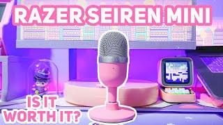 Unboxing  Review of Razer Seiren Mini Quartz Pink Microphone w Sound Test and OBS Settings [upl. by Aeikan353]