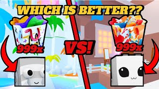 Hatching THOUSANDS Of color and Graffiti To FINALLY Find out which is better pet simulator 99 [upl. by Nekal]