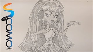 Dibujar a Cleo de Nile de las Monster High [upl. by Nyberg]