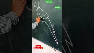 Pakhi Drawing  Parrot Drawing shortsviral shorts [upl. by Wake]