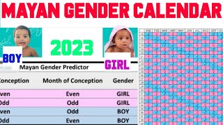 Chinese calendar baby gender prediction 2023👶 l Baby Gender prediction for fun l boy girl symptoms [upl. by Aletha]