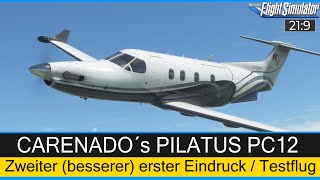 Carenado´s PC12  Zweiter Besserer Erster Eindruck  Cold amp Dark  Testflug ★ MSFS 2020 Deutsch [upl. by Ijok961]