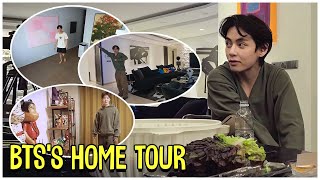 BTSs Home Tour Jimin V Jungkook RM JHope [upl. by Yelhs638]