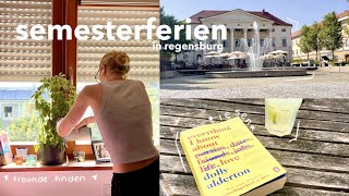 semesterferien in regensburg  weekly vlog  freunde finden lesen haushalt minigolf [upl. by Neryt647]