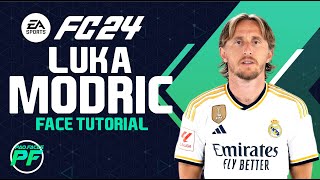 EA FC 24 LUKA MODRIC FACE Pro Clubs CLUBES PRO Face Creation  CAREER MODE  LOOKALIKE [upl. by Attesor220]