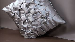 Luxury Smocked Silk Cushion Cover [upl. by Yrrej]