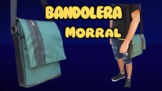 Como hacer una BANDOLERA MORRAL para hombre con moldes gratis PDF [upl. by Liddle]