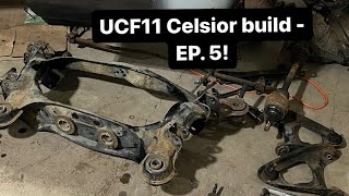 1992 UCF11 CelsiorLS400 build  Episode 5 rear subframe and a 2JZ E36 [upl. by Aihsemak]