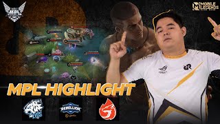 DINDA TERSELAMATKAN  HIGHLIGHT MPL SEASON 8 RRQ R7  EVOS REBELLION AURA [upl. by Nnyladnarb230]