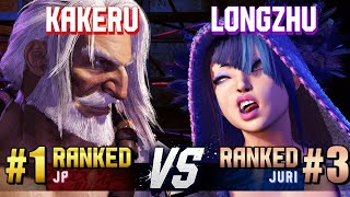 SF6 ▰ KAKERU 1 Ranked JP vs LONGZHU 3 Ranked Juri ▰ Ranked Matches [upl. by Myrah369]