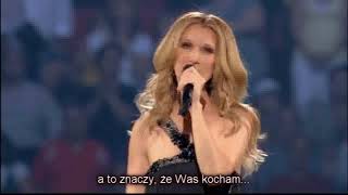 Céline Dion  Pour que tu maimes encore polskie napisy [upl. by Idnyc613]