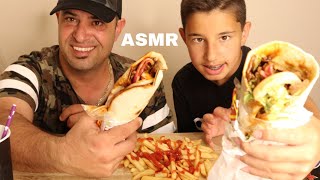 ASMR Döner kebap ve cips TürkçeEnglish [upl. by Costin772]