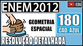 ENEM 2012 180 📘 GEOMETRIA ESPACIAL  A cerâmica possui a propriedade da contração que consiste [upl. by Scurlock157]