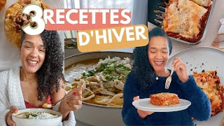 🍎 3 Recettes Que Lon Ne Fait Quen HIVER  Repas Équilibrés Gourmands Et De saison [upl. by Adnahcal]