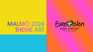 ‘The Eurovision Lights’  Malmö 2024 theme art  UnitedByMusic [upl. by Nolan]