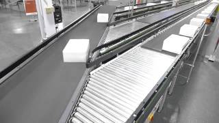 Automotion Conveyors Indexed Sortation Induction Merge [upl. by Yuzik]