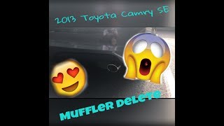 Toyota Camry SE 2013 Muffler delete [upl. by Atterg]