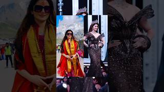 Urvashi rautela Ramp walk  Kedarnath temple urvashirautela bollywood shorts kuchbhi50505 [upl. by Ailgna]