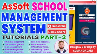 School Management System Complete Demo Part2 by Suman Gadaili [upl. by Aihtenyc]