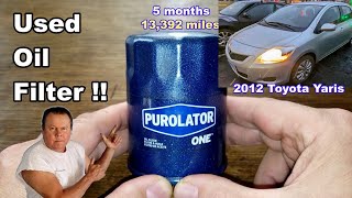 Purolator One PL14477 Oil Filter Cut Open Used Purolator One Oil Filter Cut Open [upl. by Giaimo101]