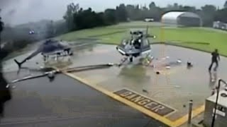 Two helicopters crash disaster in landing pad [upl. by Whitman340]