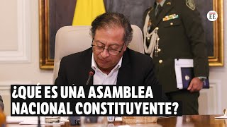 ¿Qué significa la Asamblea Nacional Constituyente que propone el presidente Petro  El Espectador [upl. by Haletta]