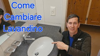 Come cambiare un lavandino incollatoidraulicofaidatetutoriallavandino [upl. by Coppock]