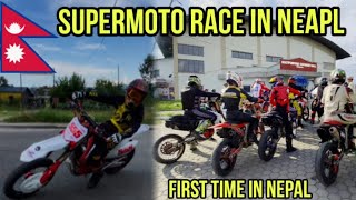 SUPERMOTO RACE IN Nepal🇳🇵FIRST TIME IN NEPAL 😱 Babbal experience 😨 [upl. by Rubia]