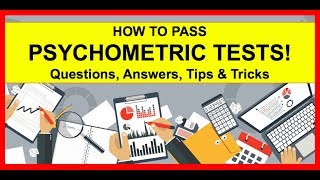 HOW TO PASS Psychometric Tests Example Questions Answers Tips amp Tricks [upl. by Esther]