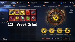 Legendary Weapon matts grind  Mir4  Week 12 [upl. by Eanad]