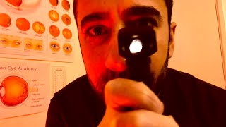 ASMR Eye Exam is Soft Spoken amp Unintelligible roleplay [upl. by Lina]