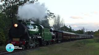 Steam Locomotives 3642 amp 3265  Empty Carriage Transfer  June 2013 [upl. by Yrak726]