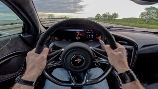 POV 327kmh on german Autobahn with a Novitec McLaren 750S with 840hp [upl. by Krissie]