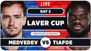 MEDVEDEV vs TIAFOE ● Laver Cup 2024 ● LIVE Tennis Watchalong Stream [upl. by Ahseyn]