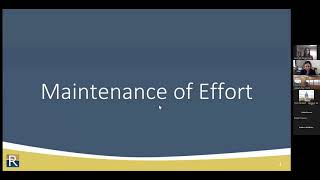 Department of Revenue Maintenance of Effort Reporting 52124 Webinar Recording [upl. by Johnath]