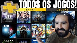 TODOS OS JOGOS DO CATÁLOGO DA PS PLUS EXTRA E DELUXE Lista atualizada em Janeiro de 2024 [upl. by Seuqirdor82]