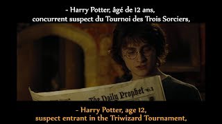 FRENCH LESSON  learn french with Harry Potter IV  french  english sub  part3 [upl. by Erbma]