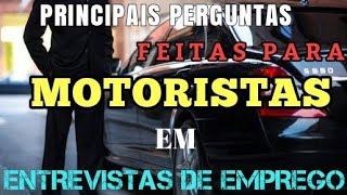 ENTREVISTA DE EMPREGO PARA MOTORISTA [upl. by Adalheid]