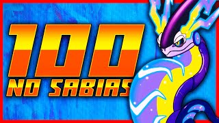 ¿SABIAS QUÉ… 100 CURIOSIDADES DE POKÉMON ESCARLATA Y PÚRPURA  isHierro [upl. by Ttihw]