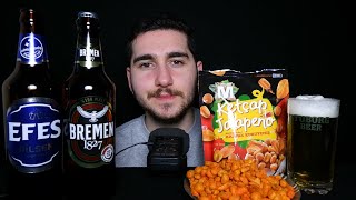 ASMR 🍺 İKİ BİRA YENİ ÇEREZ VE BOL SOHBETLİ MUKBANG 🍻 Türkçe Mukbang ASMR [upl. by Gant]