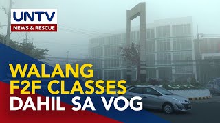 F2F classes sa ilang eskwela sa Laguna at Batangas suspendido dahil sa vog [upl. by Eelessej]