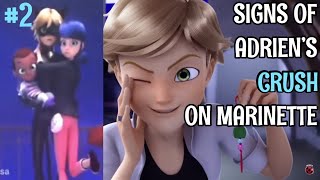 New Signs of Adriens CRUSH on Marinette  PART 2  Adrienette amp Marichat [upl. by Alael971]