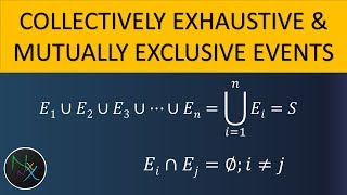 Collectively Exhaustive and Mutually Exclusive Events Probability [upl. by Mable]