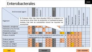 6 Intrinsic resistance CLSI M100 amp EUCAST Dr Haritha [upl. by Brote]