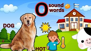 three letter words o sound words for kids cvc words cvc o sound words vowels sounds for kids [upl. by Jolynn]